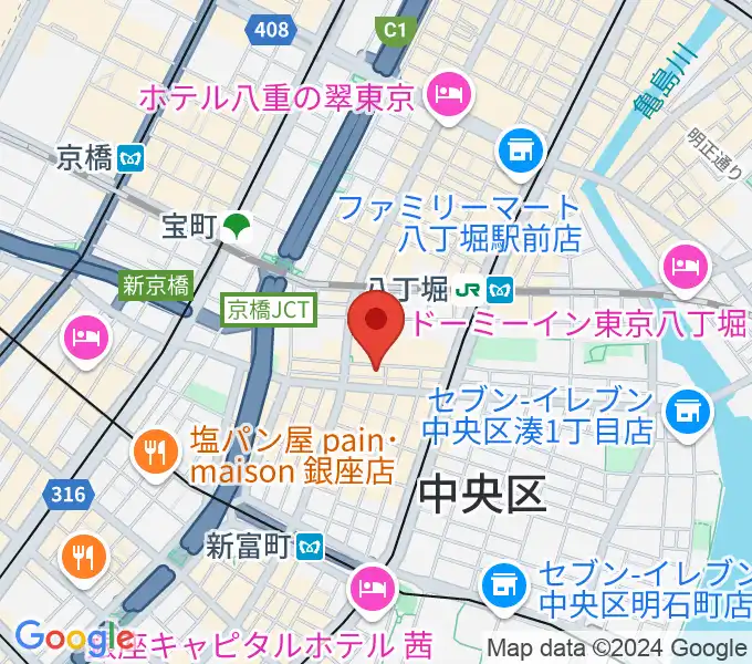 バイオリンアートの地図