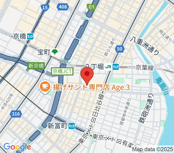 バイオリンアートの地図