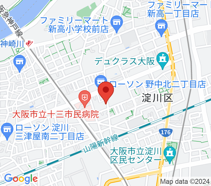 玉田ピアノ本店ショールームの場所