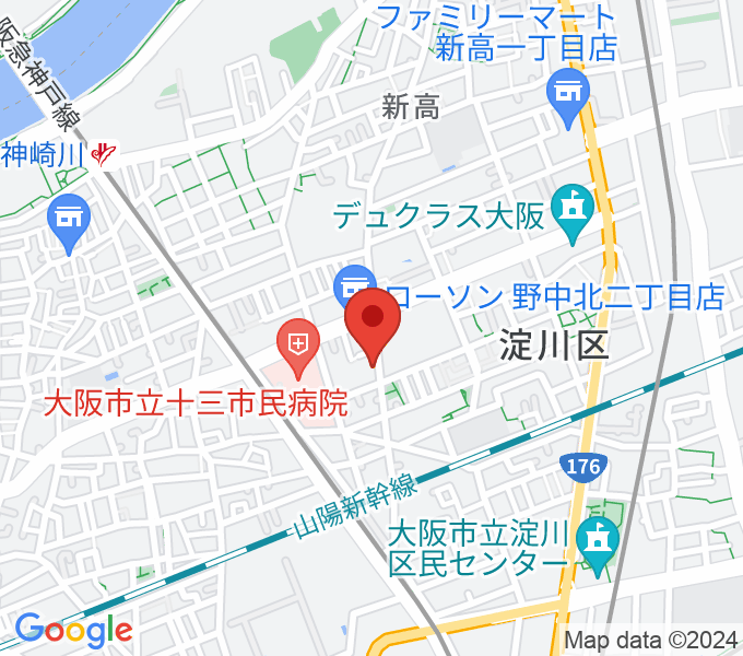 玉田ピアノ本店ショールームの場所