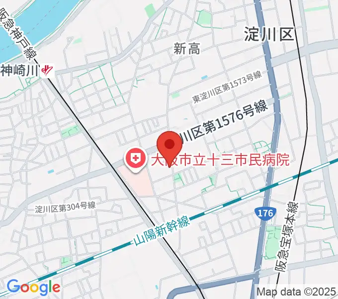 玉田ピアノ本店ショールームの地図