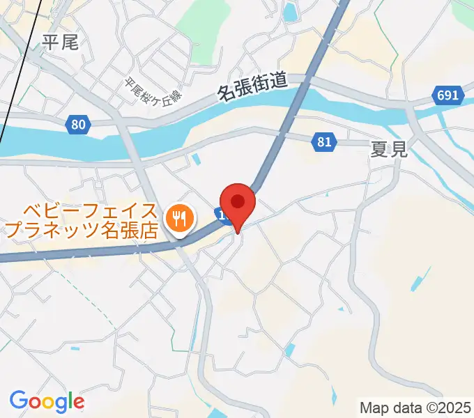 ピアノの山口の地図