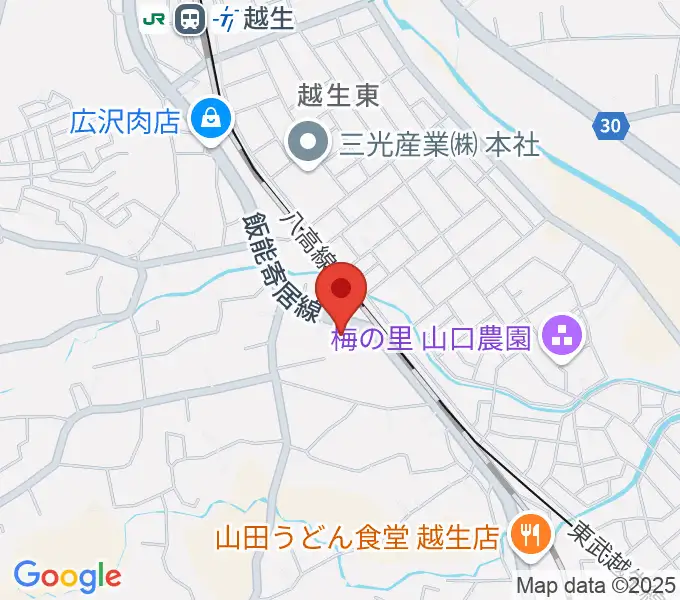 昭和楽器 埼玉ピアノ流通センターの地図