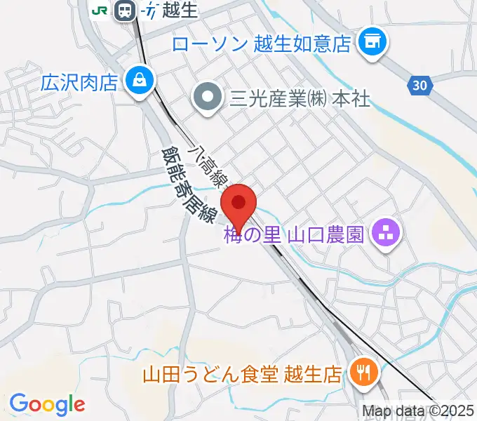 昭和楽器の地図