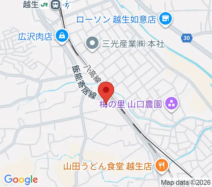 昭和楽器の地図