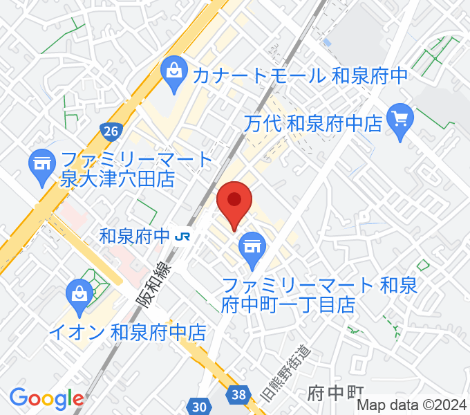 新日本ミュージック株式会社 和泉府中本店の場所
