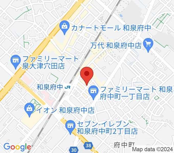 新日本ミュージック株式会社 和泉府中本店の場所