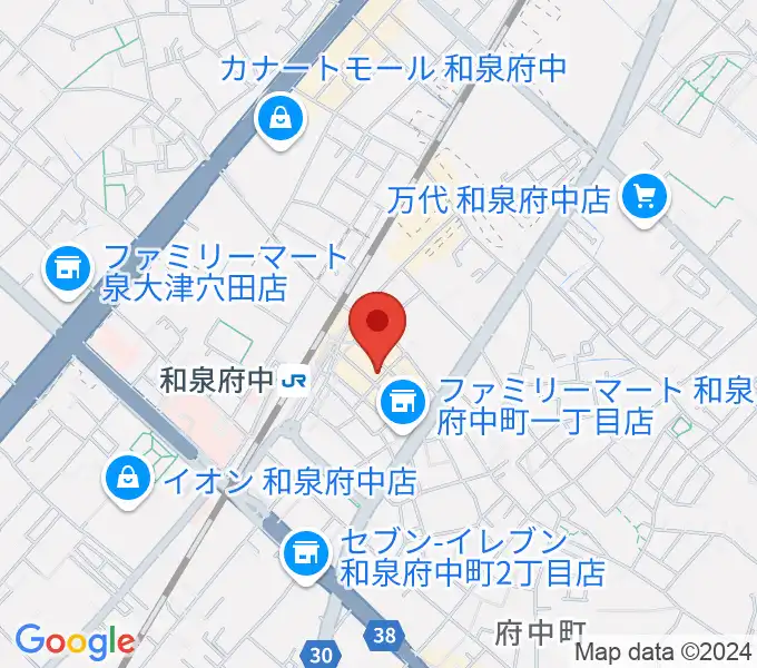 新日本ミュージック株式会社 和泉府中本店の地図