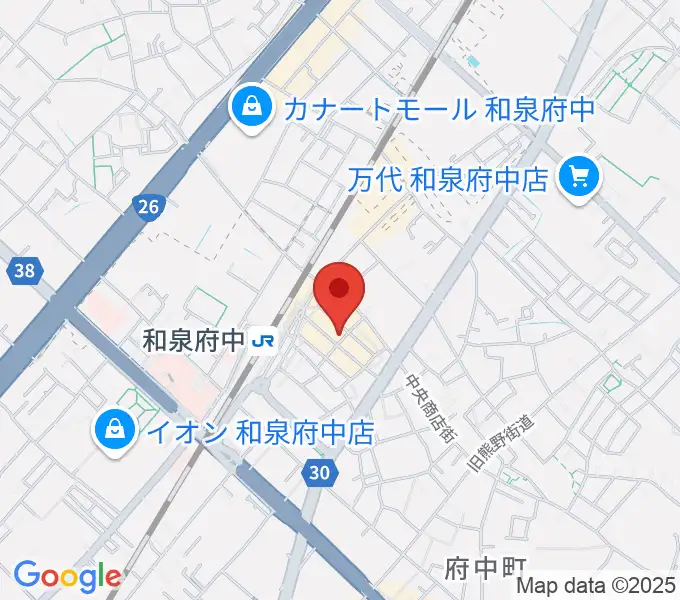 新日本ミュージック株式会社 和泉府中本店の地図