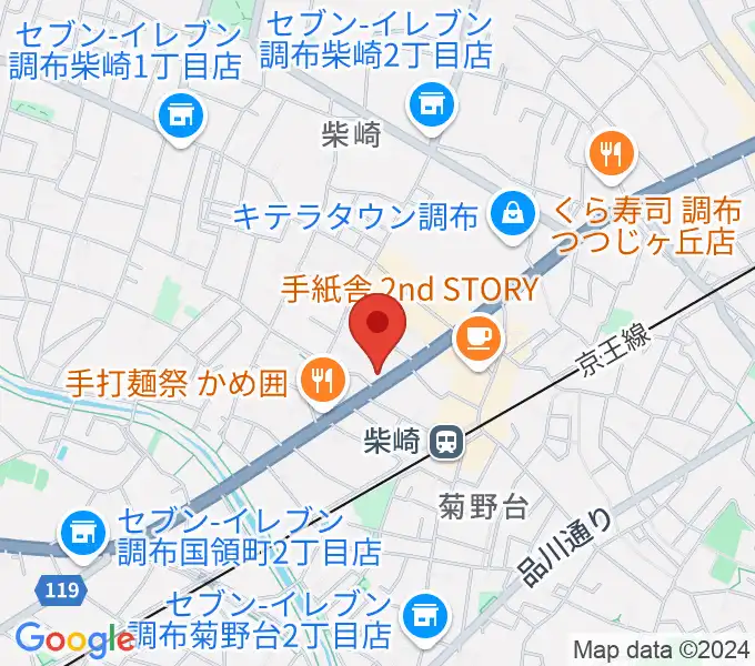 岡本ピアノサービスの地図