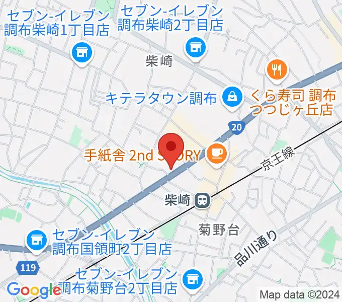 岡本ピアノサービスの地図