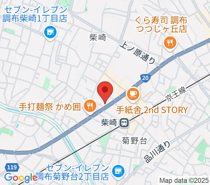 岡本ピアノサービスの地図