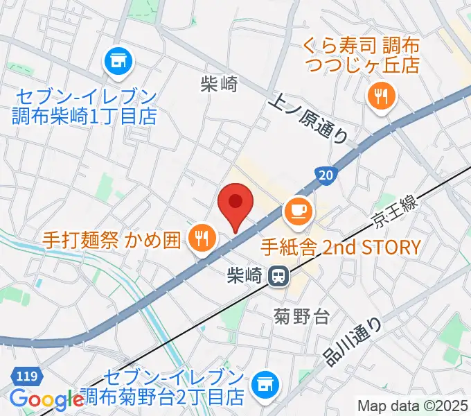 岡本ピアノサービスの地図