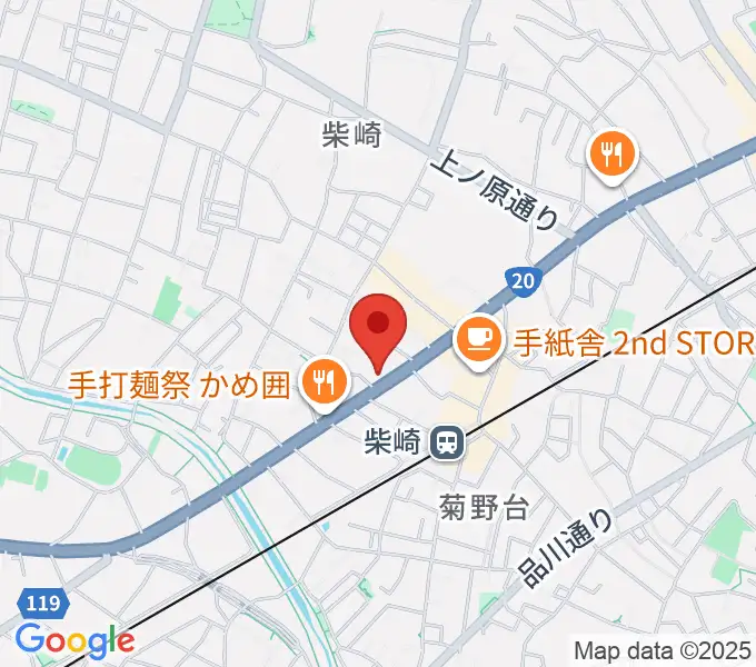 岡本ピアノサービスの地図