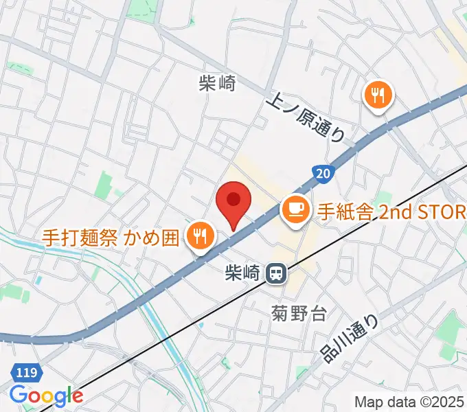 岡本ピアノサービスの地図