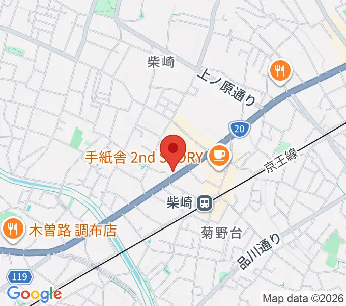 岡本ピアノサービスの地図