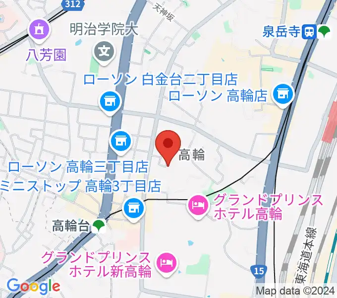 ピアノ防音ナイトーンの地図