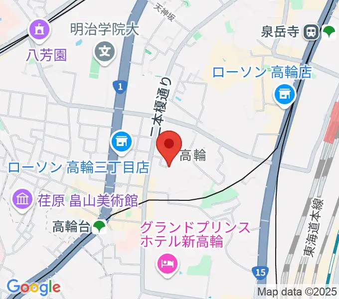 ピアノ防音ナイトーンの地図