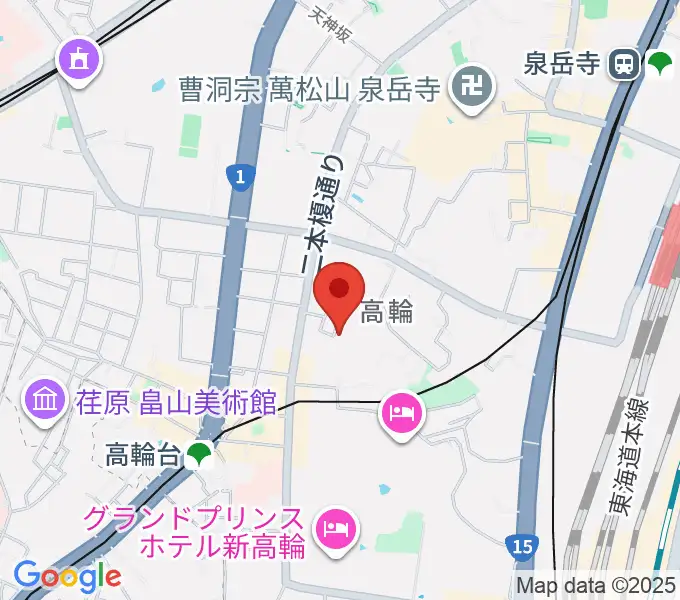 ピアノ防音ナイトーンの地図