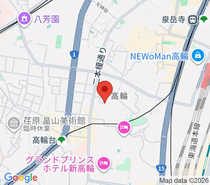 ピアノ防音ナイトーンの地図