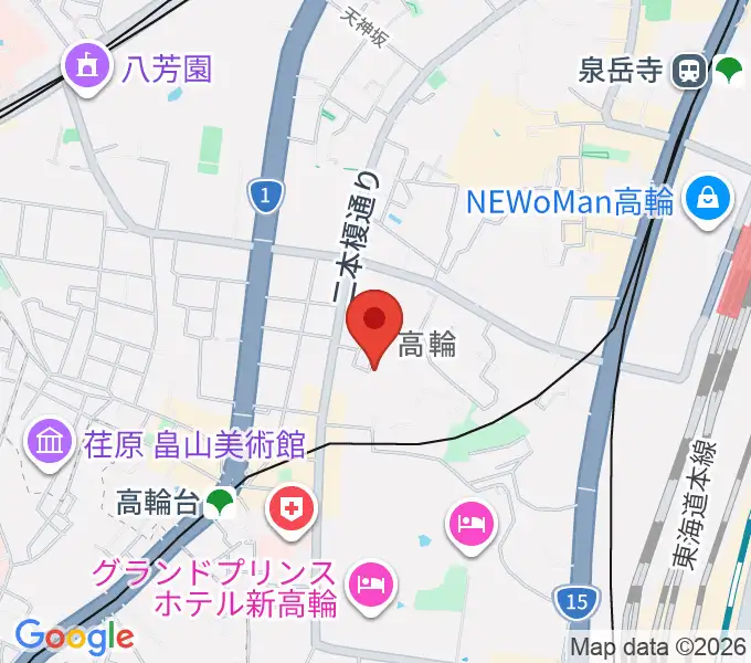 ピアノ防音ナイトーンの地図