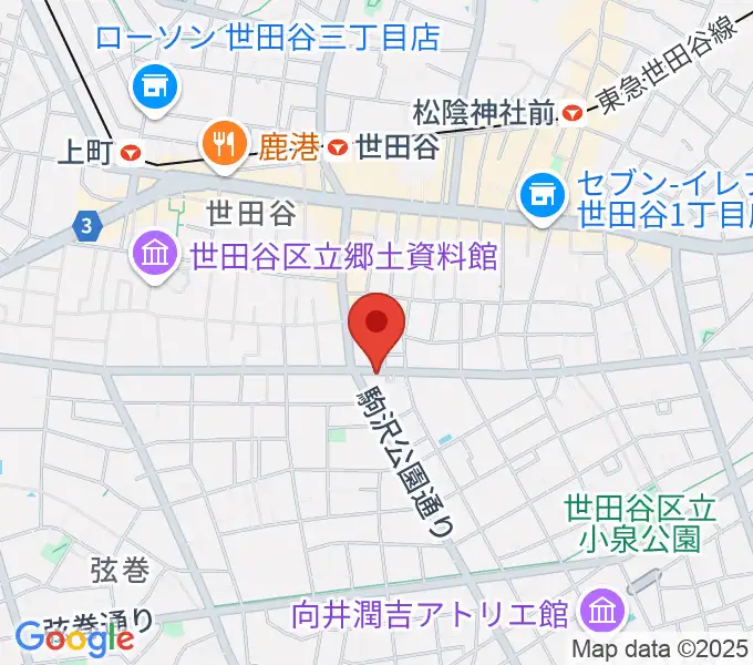 渡辺ピアノ調律事務所の地図