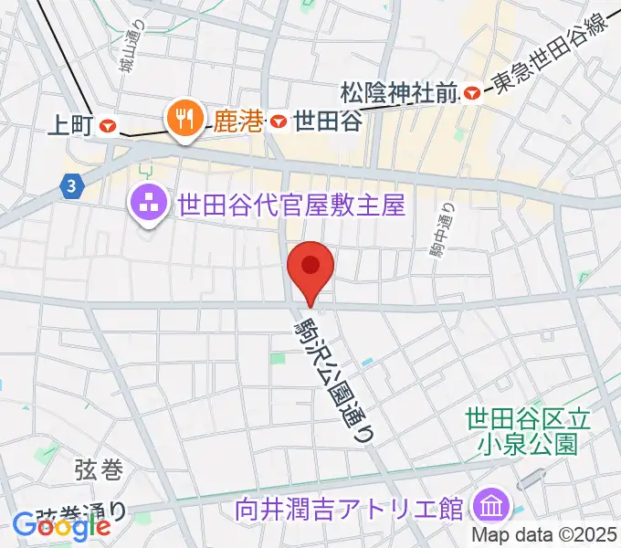 渡辺ピアノ調律事務所の地図