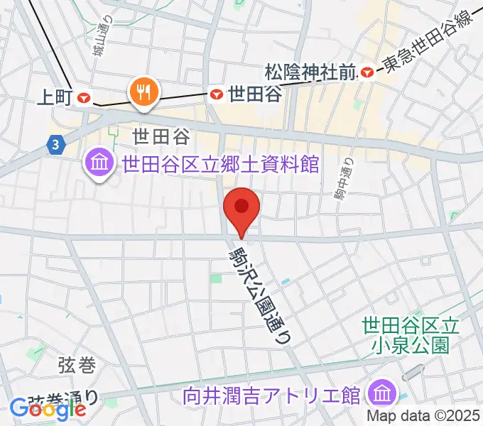 渡辺ピアノ調律事務所の地図