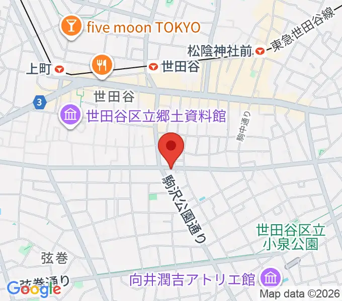 渡辺ピアノ調律事務所の地図