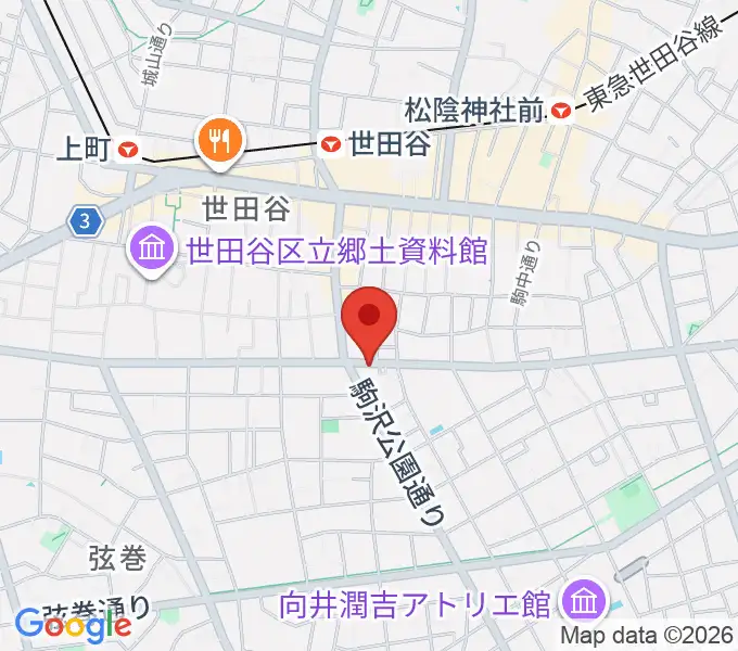 渡辺ピアノ調律事務所の地図