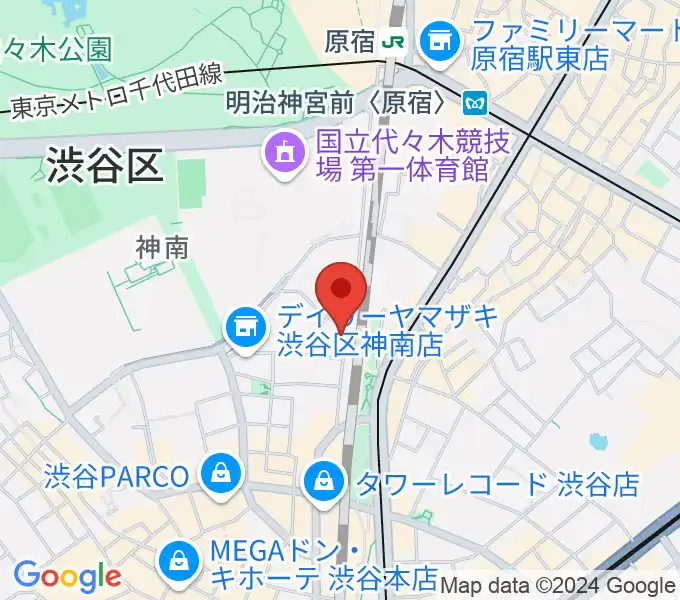 Nancy渋谷の地図