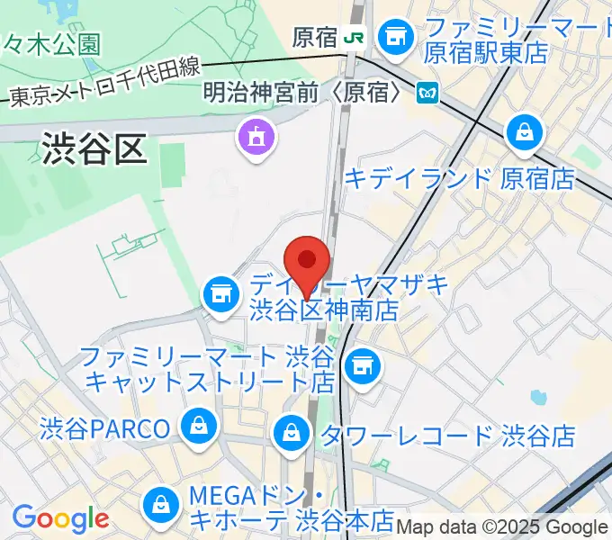 Nancy渋谷の地図