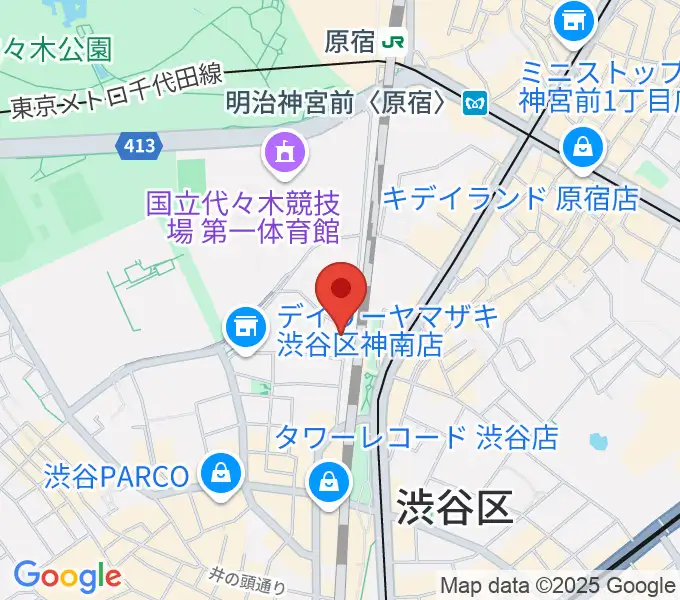 Nancy渋谷の地図