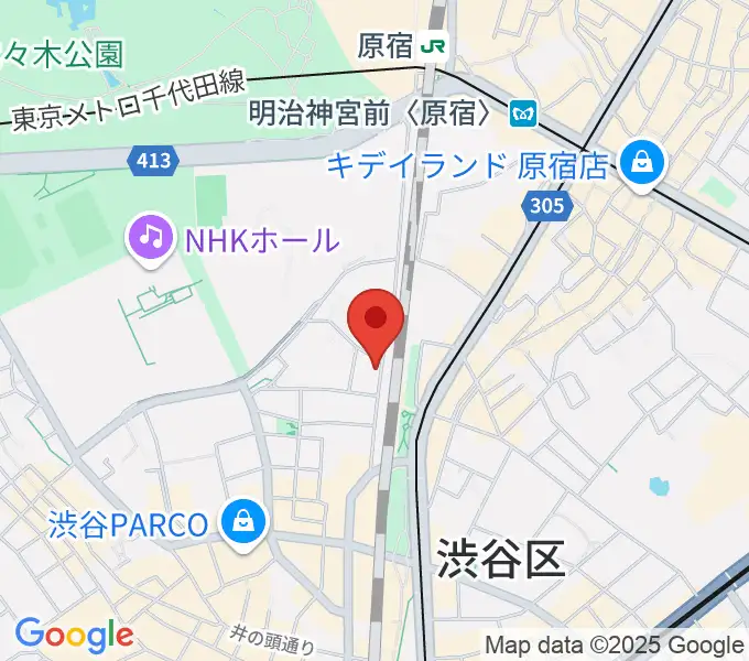 Nancy渋谷の地図