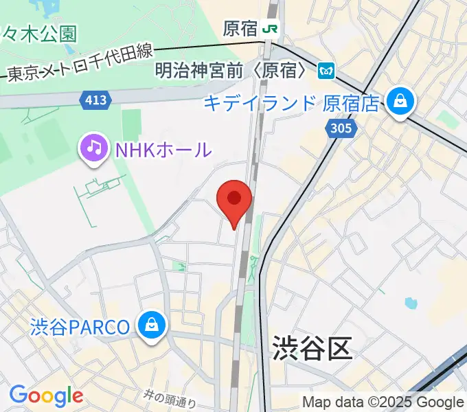 Nancy渋谷の地図