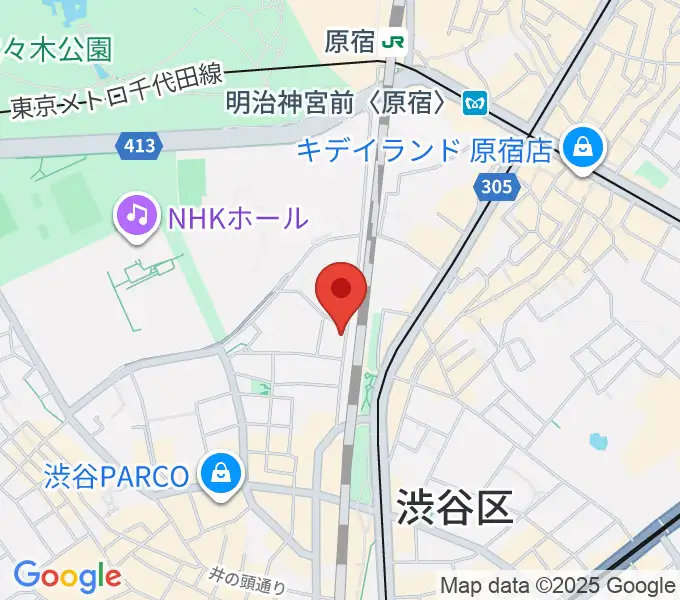 Nancy渋谷の地図