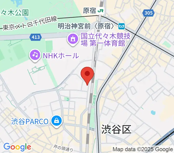 Nancy渋谷の地図
