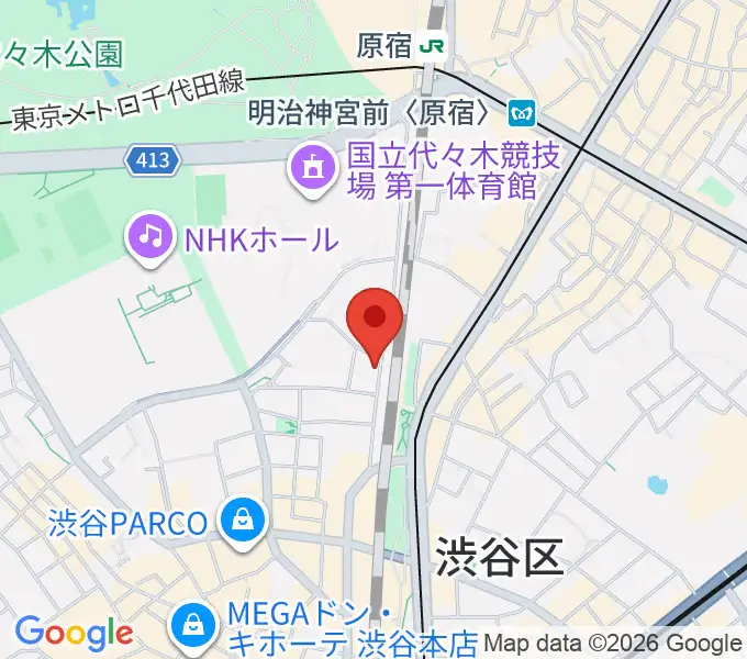 Nancy渋谷の地図
