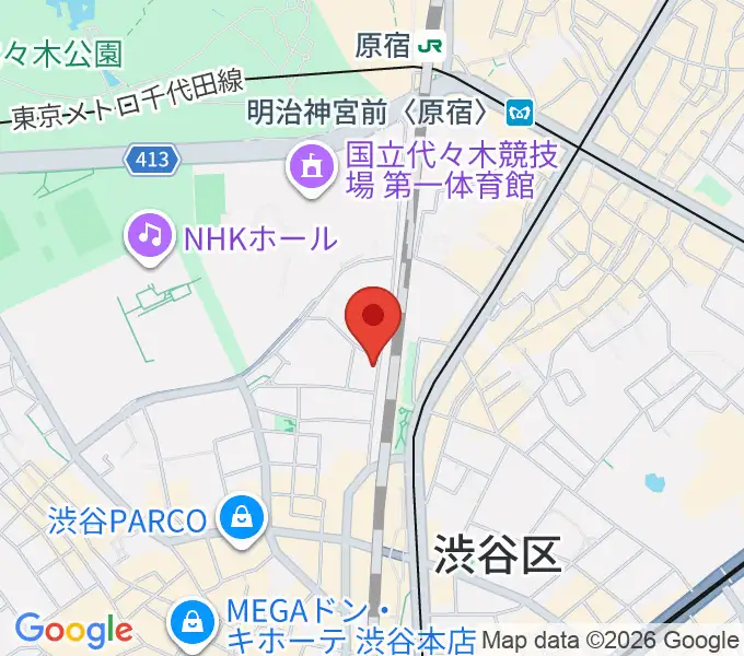 Nancy渋谷の地図