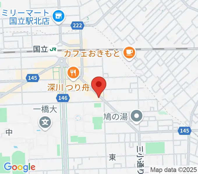 ムサシ楽器の地図