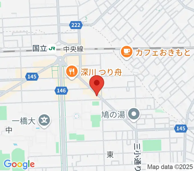 ムサシ楽器の地図