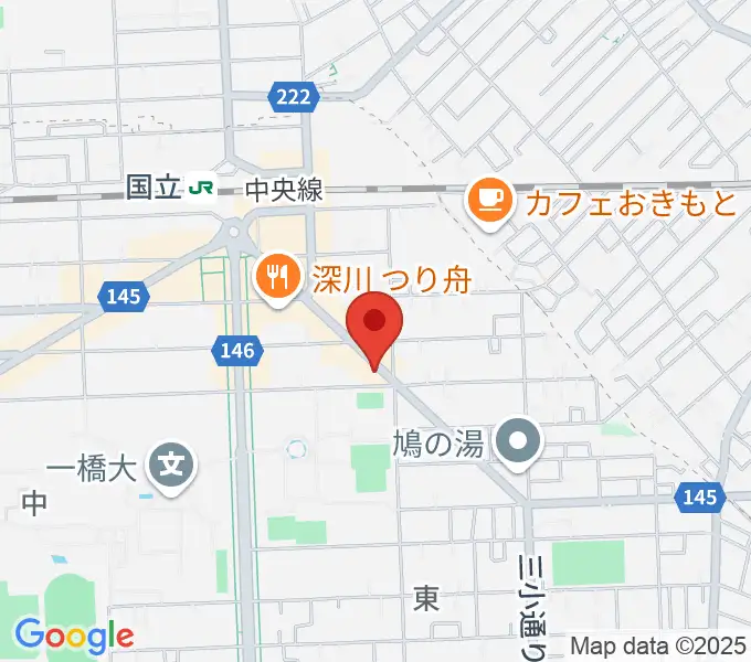 ムサシ楽器の地図