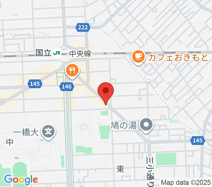 ムサシ楽器の地図