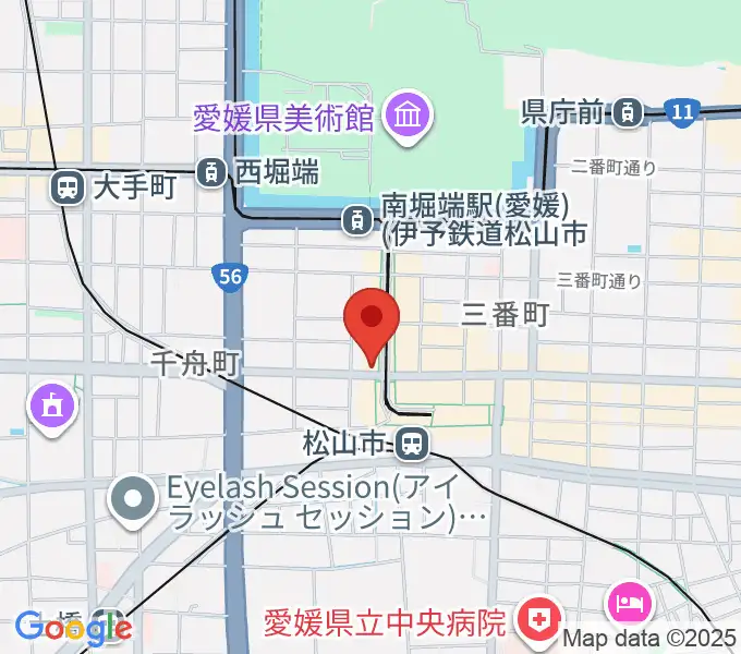 マツヤマ楽器の地図