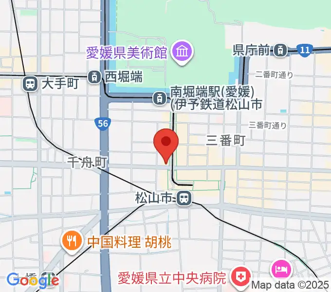 マツヤマ楽器の地図