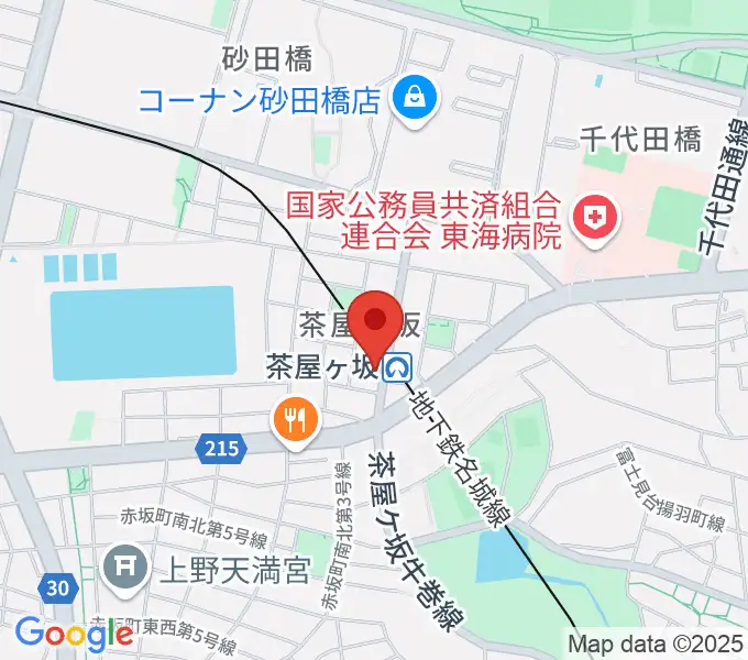 名古屋のピアノ専門店 親和楽器の地図