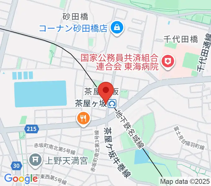 名古屋のピアノ専門店 親和楽器の地図