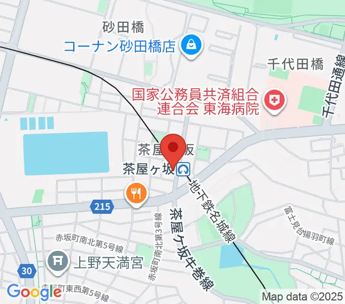 名古屋のピアノ専門店 親和楽器の地図