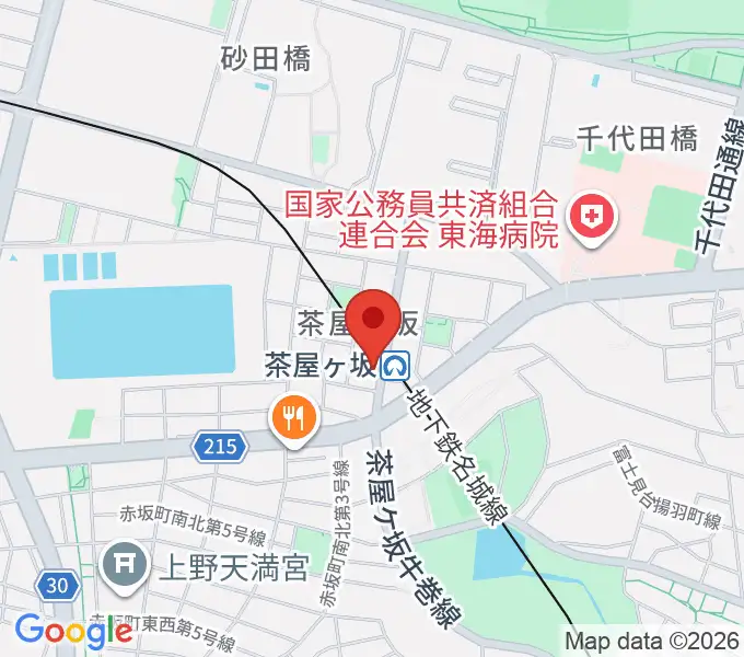 名古屋のピアノ専門店 親和楽器の地図