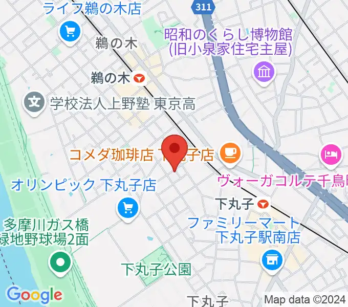 協葉ピアノの地図